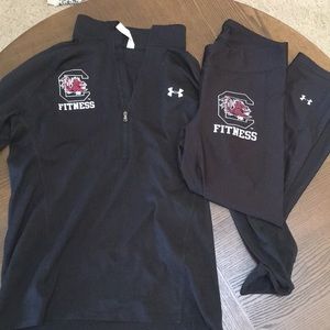 Under Armour Gamecock Pullover and Leggings Bundle